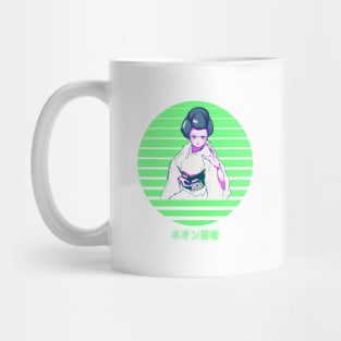 Vaporwave Anime Geisha Mug